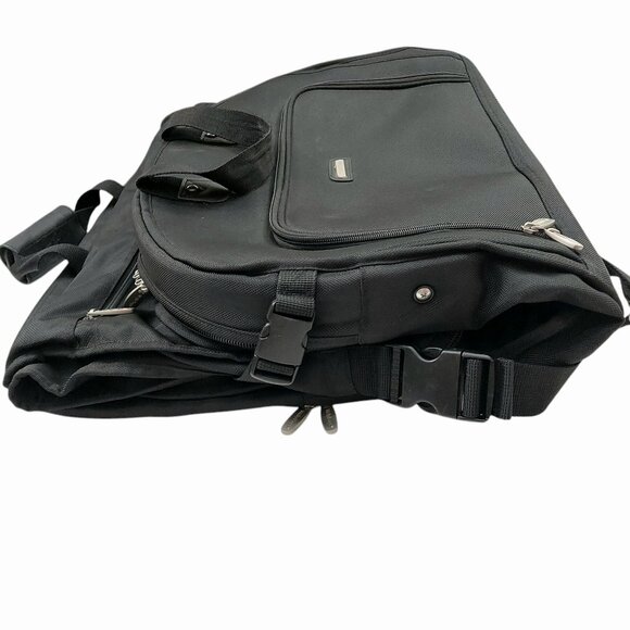 WallyBags Tri-Fold Garment Bag Shoulder Strap Multiple Accessory Pockets Black - Picture 13 of 16